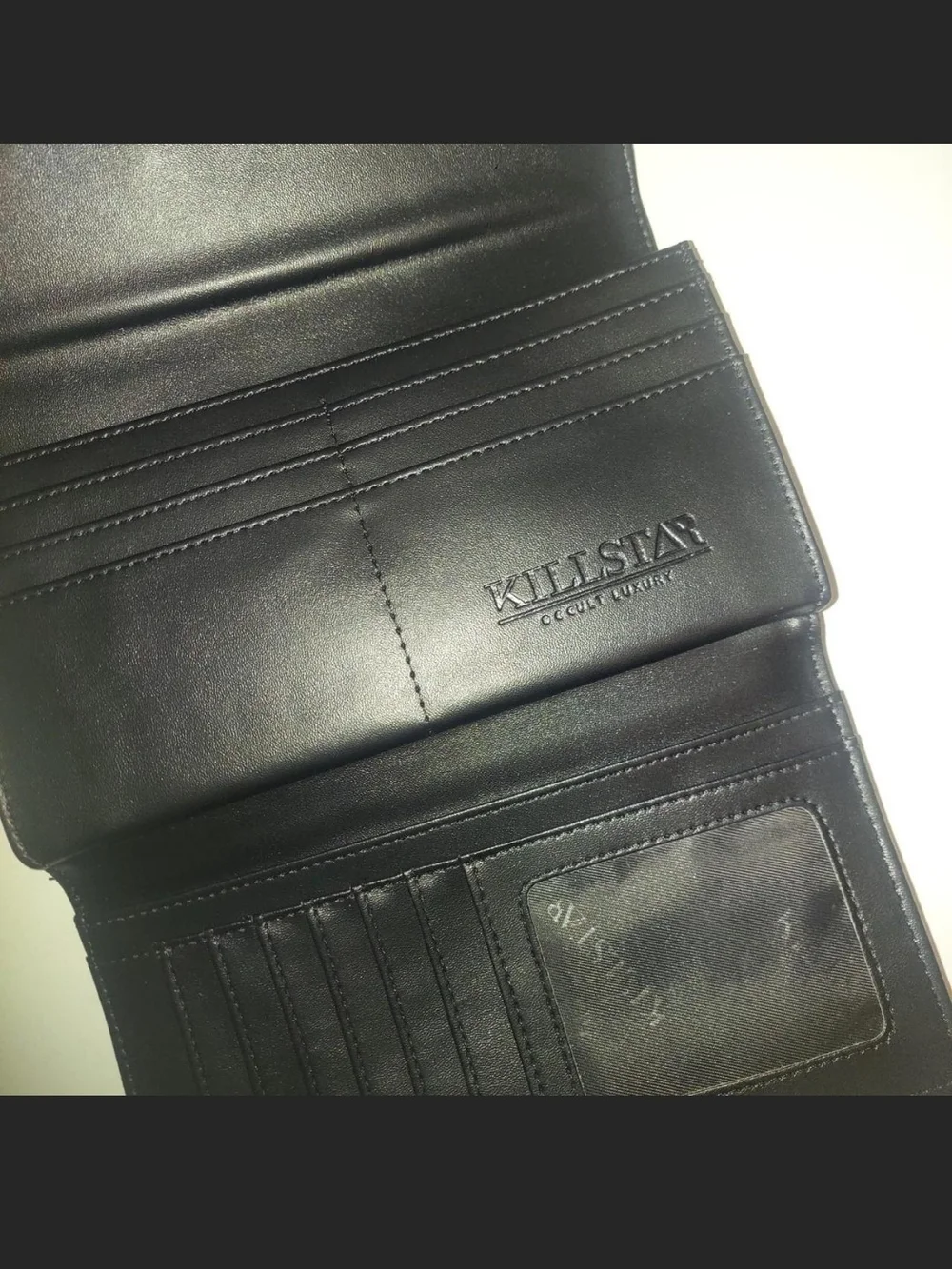 Killstar Matte Black Crescent Flap Wallet